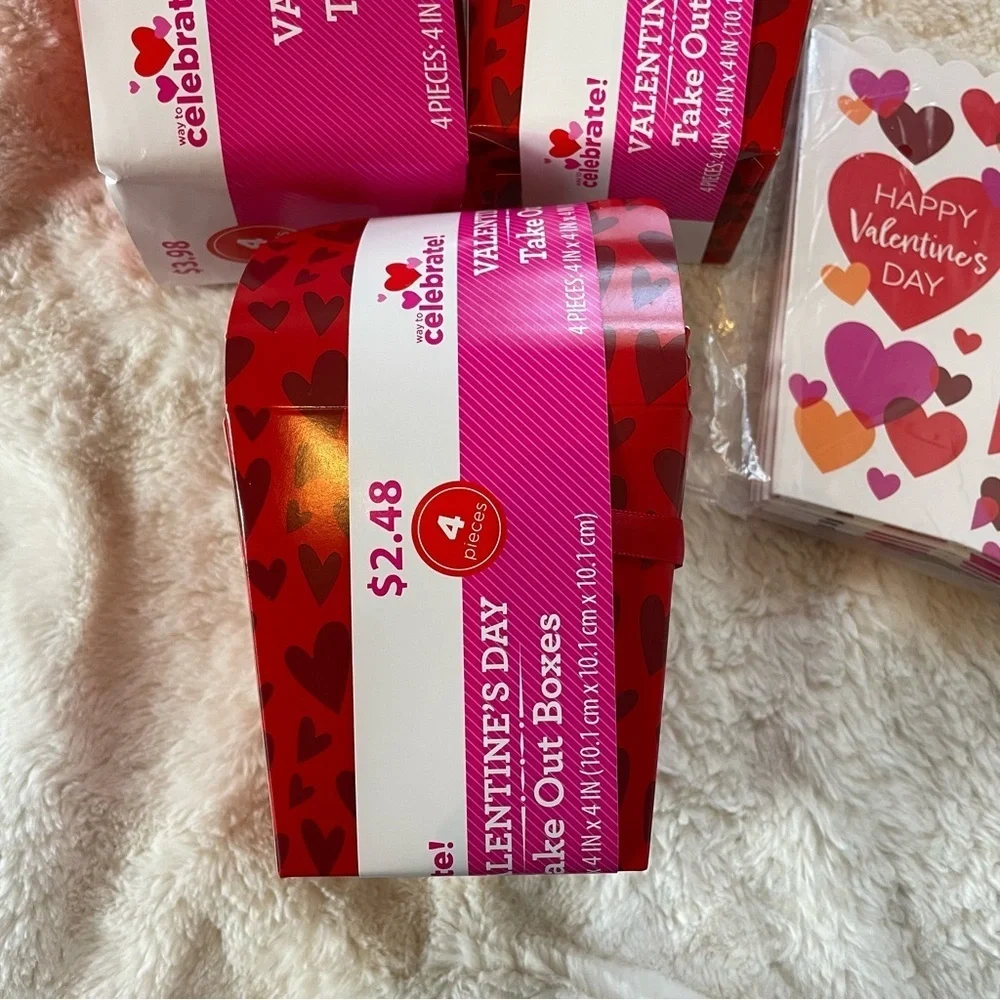 Way to Celebrate Red Heart Gift Boxes‎ and Popcorn Boxes